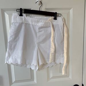 Ann Taylor High Waist White Shorts